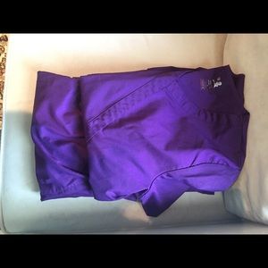 Purple scrubs